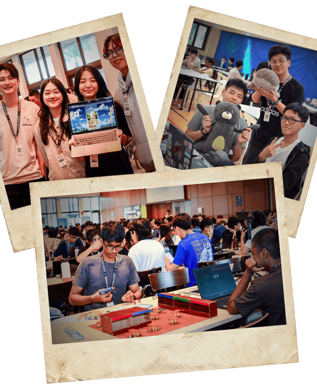 Polaroid photos of past events